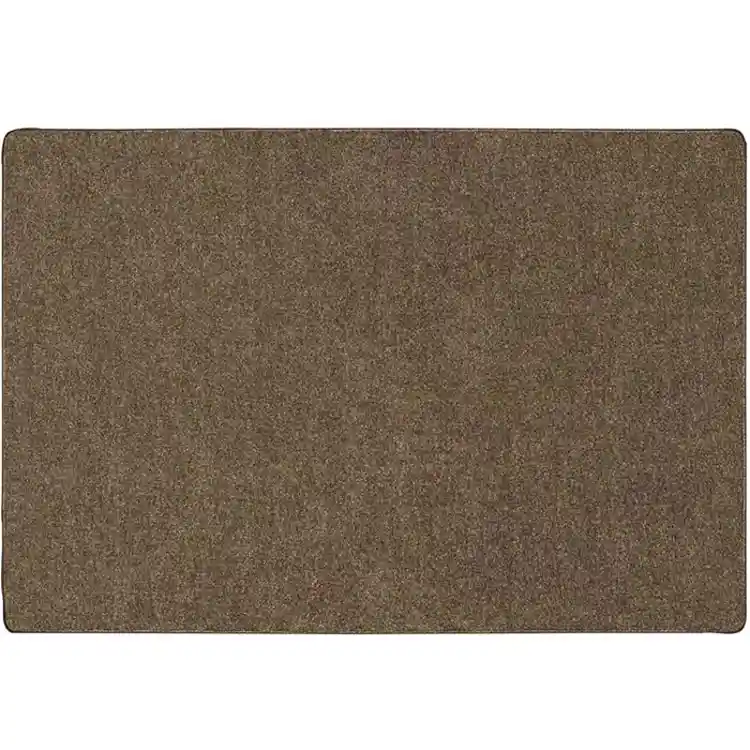 Mt. St. Helens Solid Color Classroom Carpet Collection, Mocha, Rectangle 8'4" x 12'