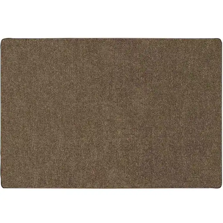 Mt. St. Helens Solid Color Classroom Carpet Collection, Mocha, Rectangle 8'4" x 12'