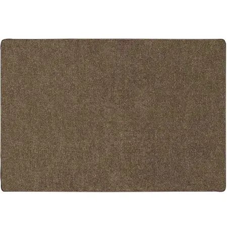 Mt. St. Helens Solid Color Classroom Carpet Collection, Mocha, Rectangle 8'4" x 12'