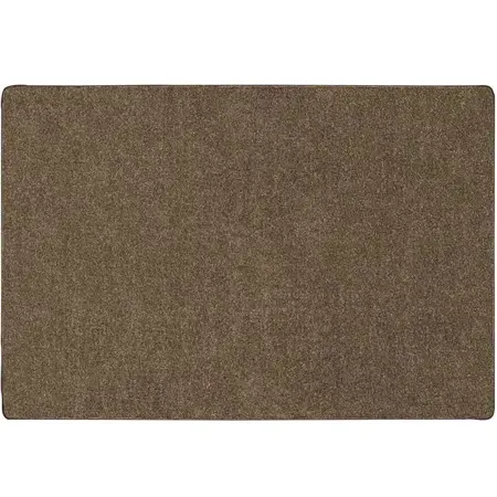 Mt. St. Helens Solid Color Classroom Carpet Collection, Mocha, Rectangle 8'4" x 12'