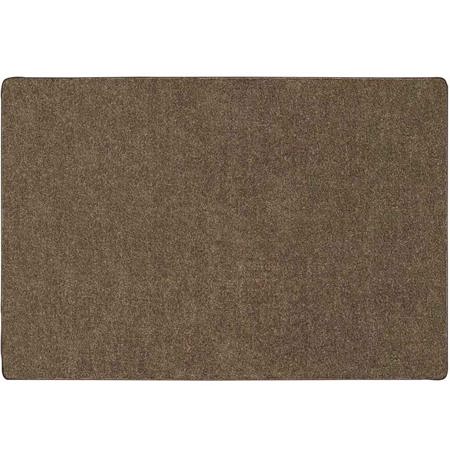 Mt. St. Helens Solid Color Classroom Carpet Collection, Mocha, Rectangle 8'4" x 12'