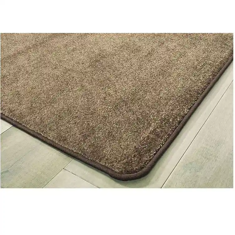 Mt. St. Helens Solid Color Classroom Carpet Collection, Mocha, Rectangle 8'4" x 12'