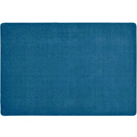 Mt. St. Helens Solid Color Classroom Carpet Collection, Marine Blue, Rectangle 8'4" x 12'