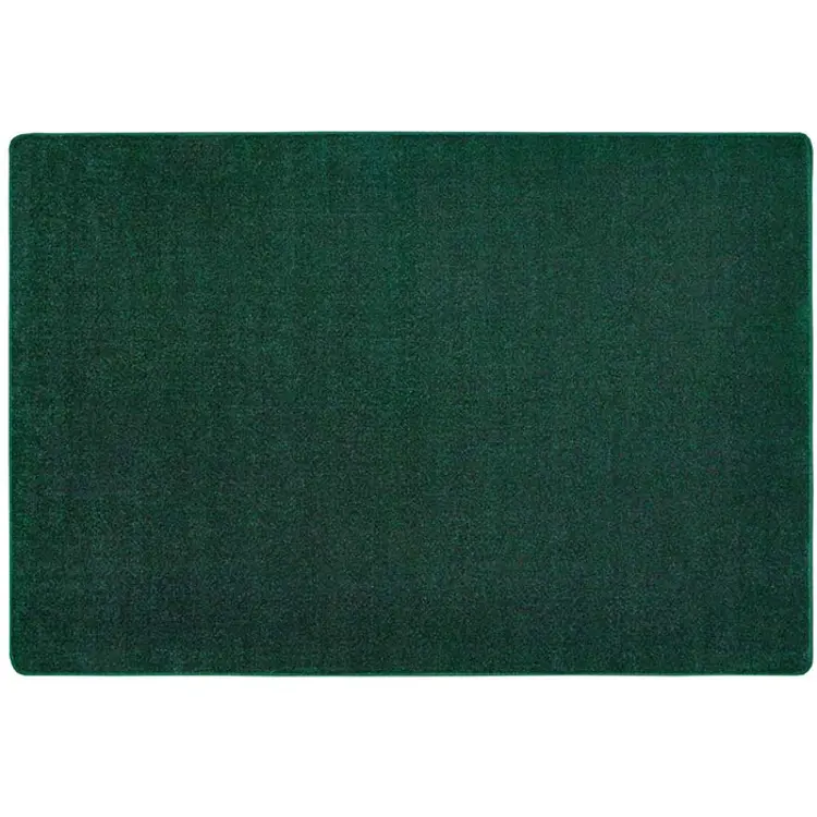 Mt. St. Helens Solid Color Classroom Carpet Collection, Emerald, Rectangle 4' x 6'