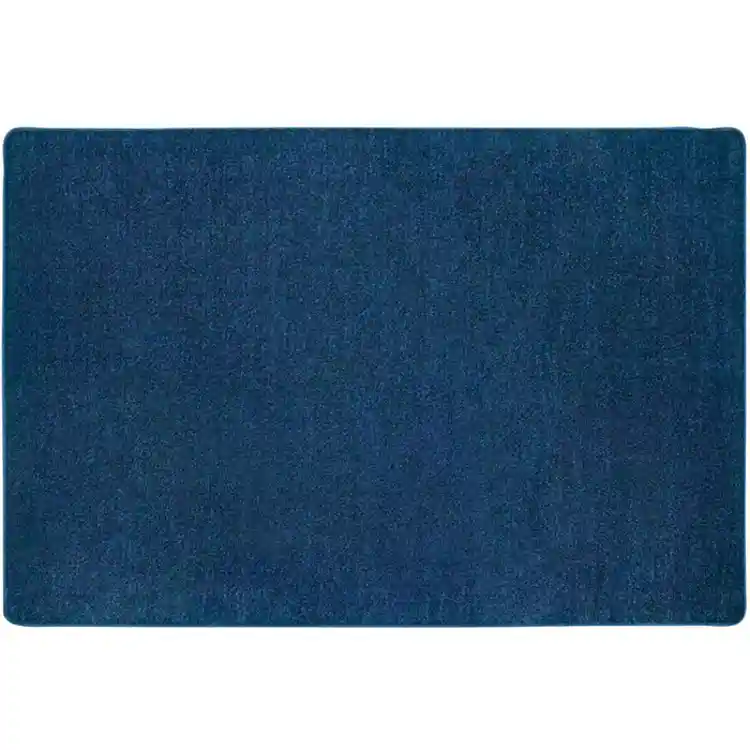 Mt. St. Helens Solid Color Classroom Carpet Collection, Blueberry, Rectangle 4' x 6'
