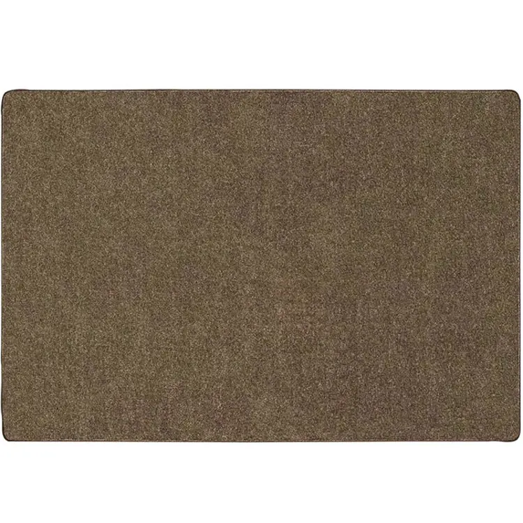 Mt. St. Helens Solid Color Classroom Carpet Collection, Mocha, Rectangle 4' x 6'