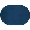 Mt. St. Helens Solid Color Classroom Carpet Collection, Blueberry, Oval 6' x 9'