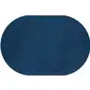 Mt. St. Helens Solid Color Classroom Carpet Collection, Blueberry, Oval 6' x 9'