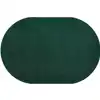 Mt. St. Helens Solid Color Classroom Carpet Collection, Emerald, Oval 6' x 9'