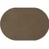 Mt. St. Helens Solid Color Classroom Carpet Collection, Mocha, Oval 6' x 9'