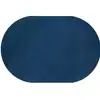 Mt. St. Helens Solid Color Classroom Carpet Collection, Blueberry, Oval 7'6"  x 12'