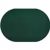 Mt. St. Helens Solid Color Classroom Carpet Collection, Emerald, Oval 7'6"  x 12'