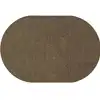 Mt. St. Helens Solid Color Classroom Carpet Collection, Mocha, Oval 7'6"  x 12'
