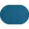 Mt. St. Helens Solid Color Classroom Carpet Collection, Marine Blue, Oval 7'6"  x 12'
