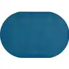 Mt. St. Helens Solid Color Classroom Carpet Collection, Marine Blue, Oval 7'6"  x 12'