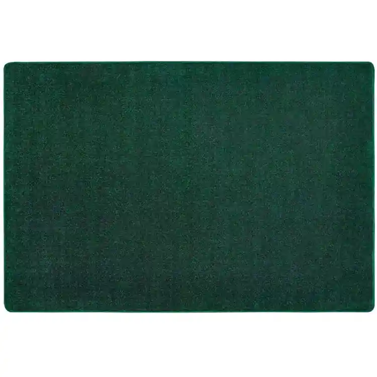 Mt. St. Helens Solid Color Classroom Carpet Collection, Emerald, Rectangle 7'6" x 12'