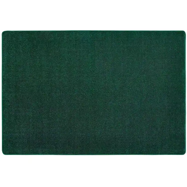 Mt. St. Helens Solid Color Classroom Carpet Collection, Emerald, Rectangle 7'6" x 12'