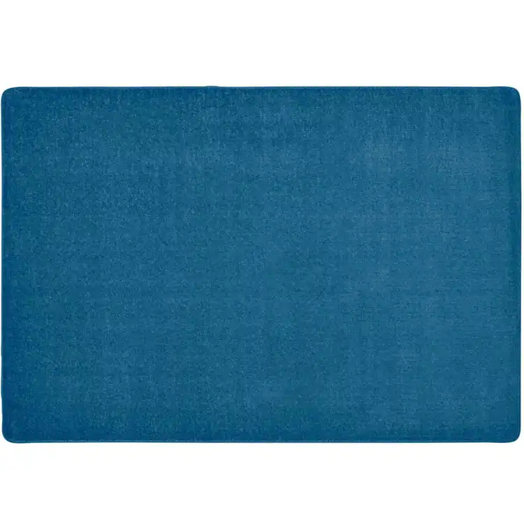 Mt. St. Helens Solid Color Classroom Carpet Collection, Marine Blue, Rectangle 7'6" x 12'