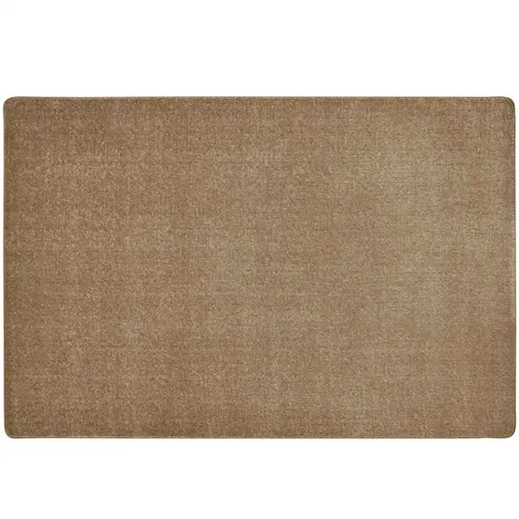 Mt. St. Helens Solid Color Classroom Carpet Collection, Sahara, Rectangle 7'6" x 12'