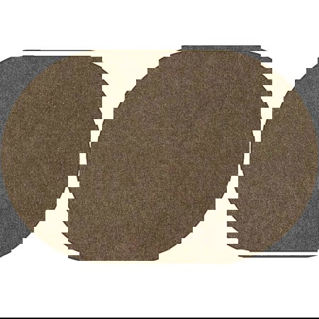 Mt. St. Helens Solid Color Classroom Carpet Collection, Mocha, Oval 8'3" x 11'8"
