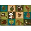 KIDSoft™ Nature's Friends Toddler Classroom Rug , Rectangle 4' x 6'
