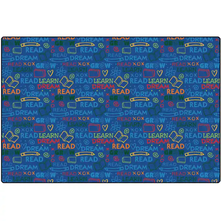 Read to Dream Pattern Classroom Rug