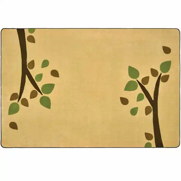 KIDSoft™ Branching Out Rug, Tan, Rectangle 4' x 6'