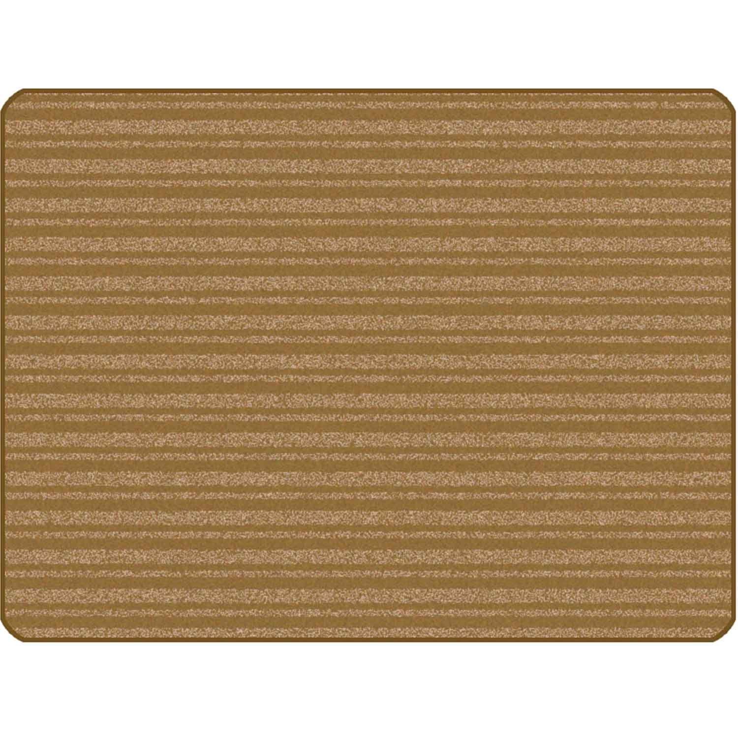 KIDSoft Subtle Stripes Rug Brown Tan 3' x 4'