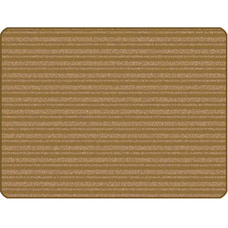 KIDSoft Subtle Stripes Rug Brown Tan 3' x 4'