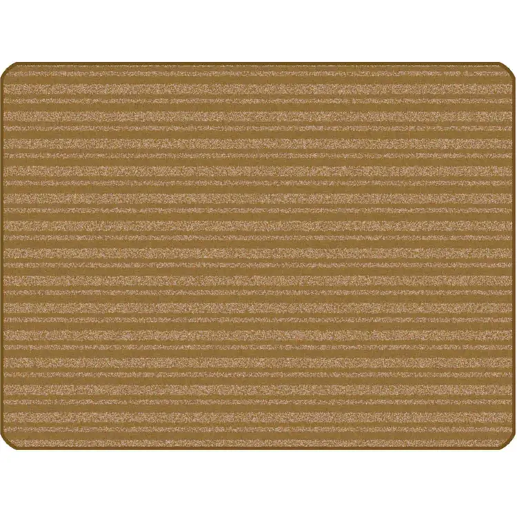 KIDSoft Subtle Stripes Rug Brown Tan 3' x 4'