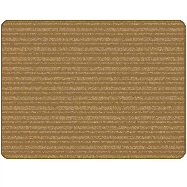 KIDSoft Subtle Stripes Rug Brown Tan 4' x 6'
