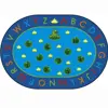 Hip Hop To The Top Classroom Rug, Oval 6'9" x 9'5"