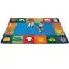 KIDSoft™ Baby Animals Border Rug, Primary Colors