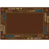 Read to Dream Border Classroom Rug, Nature's Colors, Rectangle 8' x 12'