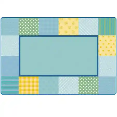 KIDSoft™ Pattern Blocks Rug, Soft Colors