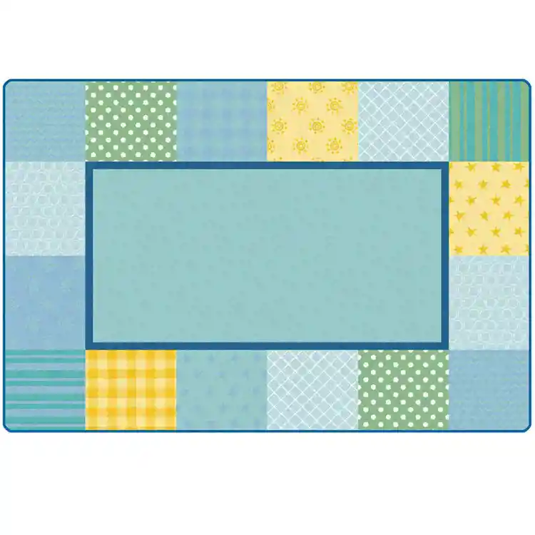KIDSoft™ Pattern Blocks Rug, Soft Colors