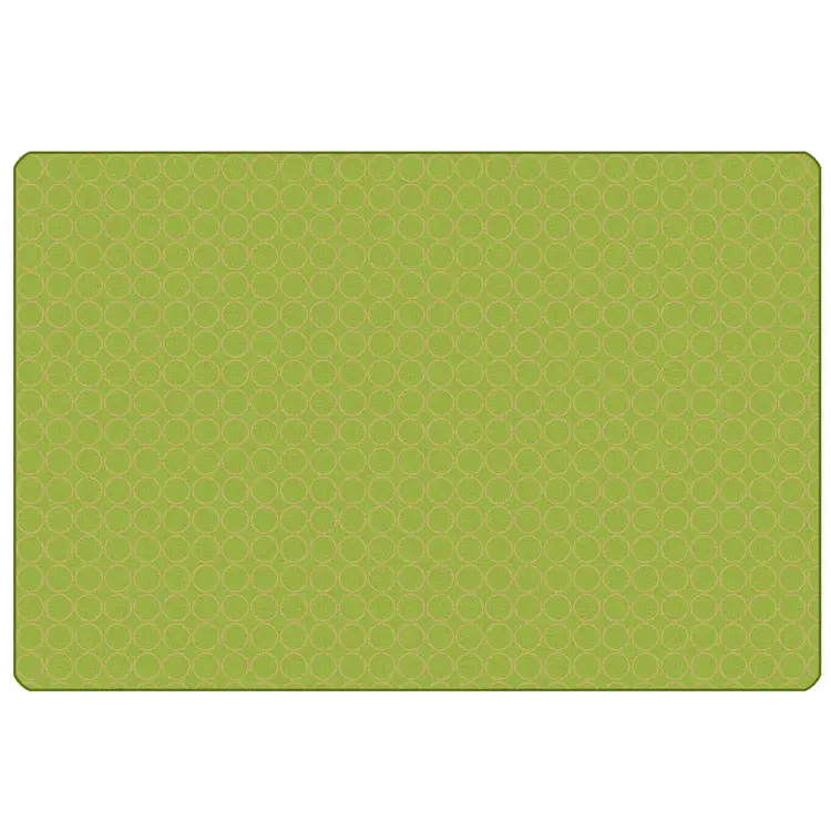 KIDSoft™ Comforting Circles Rug, Green Tan 3' x 4'