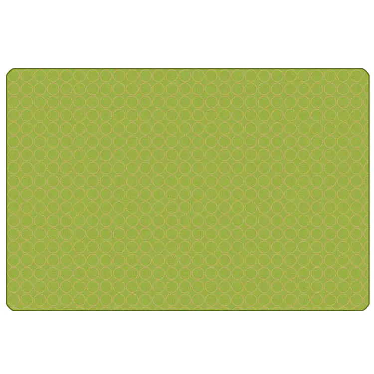 KIDSoft™ Comforting Circles Rug, Green Tan 3' x 4'