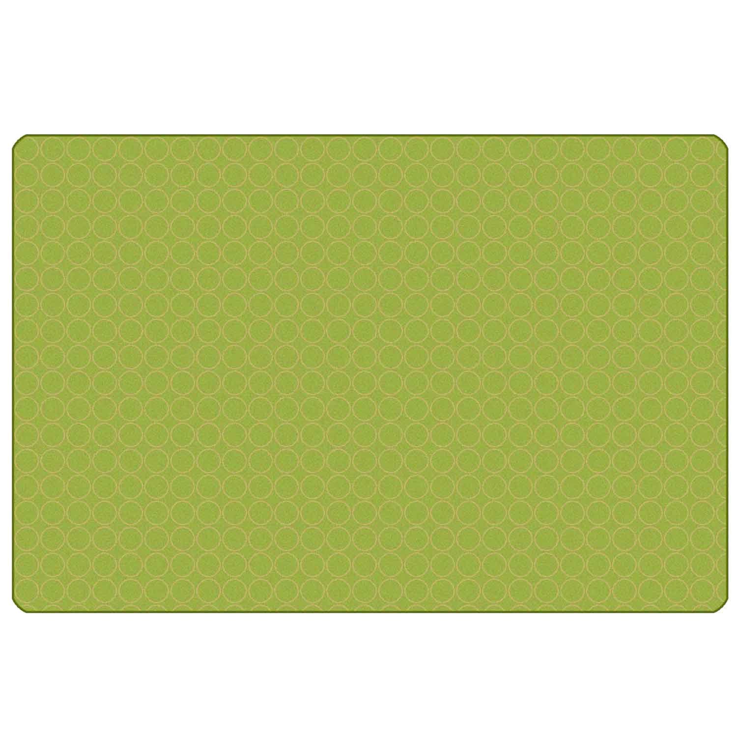 KIDSoft™ Comforting Circles Rug, Green Tan 6' x 9'
