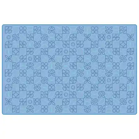 Scandinavian Doodle Small Pattern Rug, Rectangle 6' x 9'