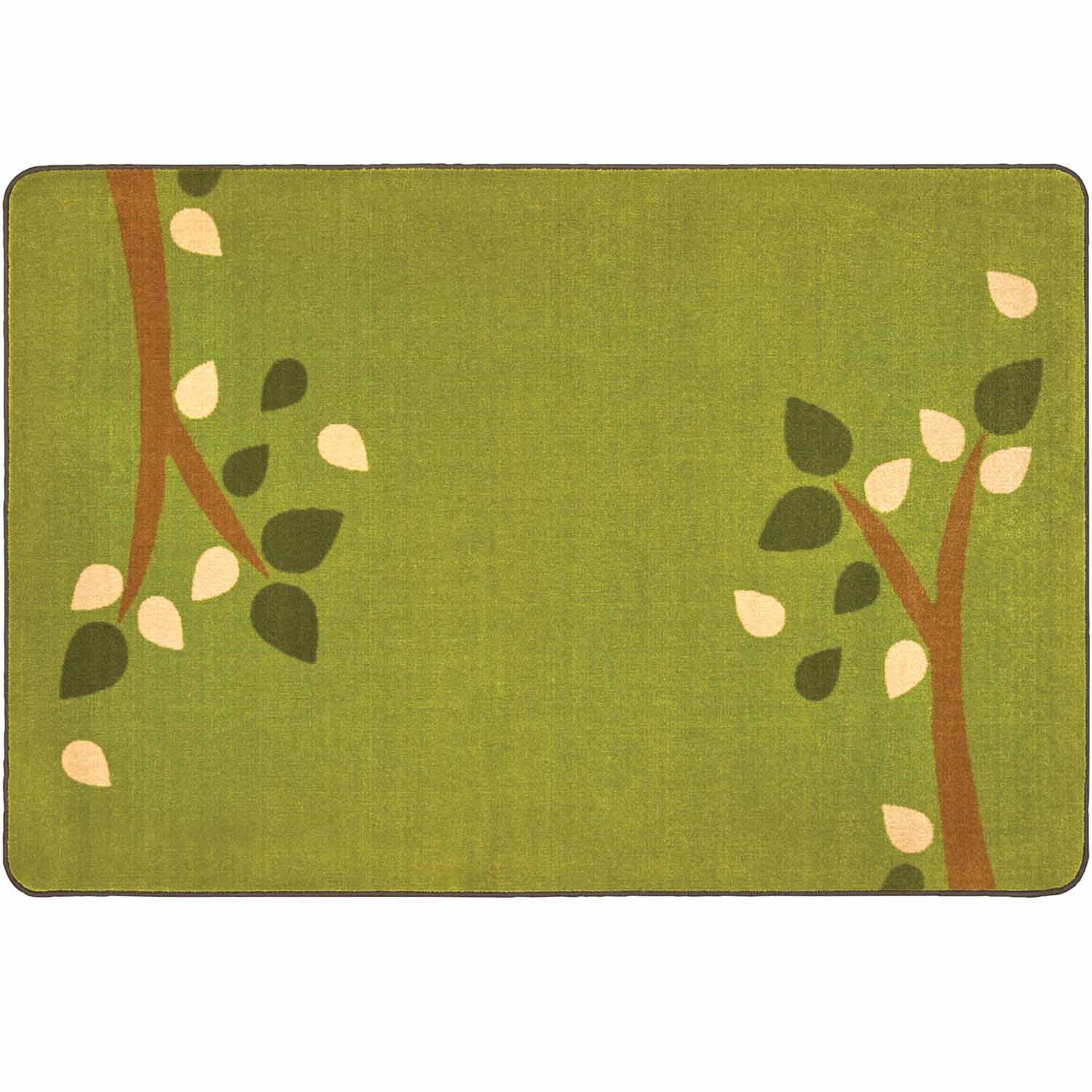 KIDSoft™ Branching Out Rug, Green, Rectangle 4' x 6'