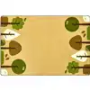 KIDSoft™ Tranquil Trees Rug, Tan, Rectangle 6' x 9'