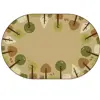 KIDSoft™ Tranquil Trees Rug, Tan, Oval 6' x 9'