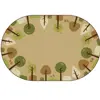 KIDSoft™ Tranquil Trees Rug, Tan, Oval 8' x 12'