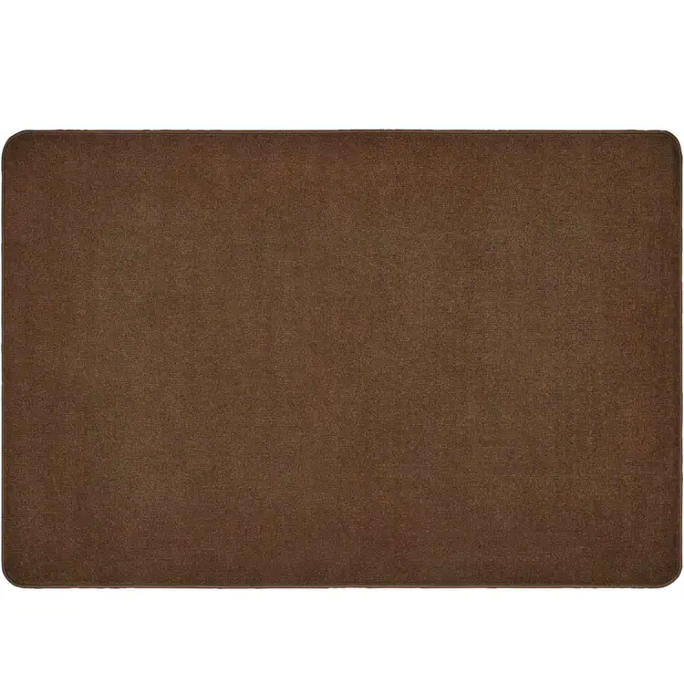 Mt. Shasta Solid Rug, Cocoa, Rectangle 4' x 6'