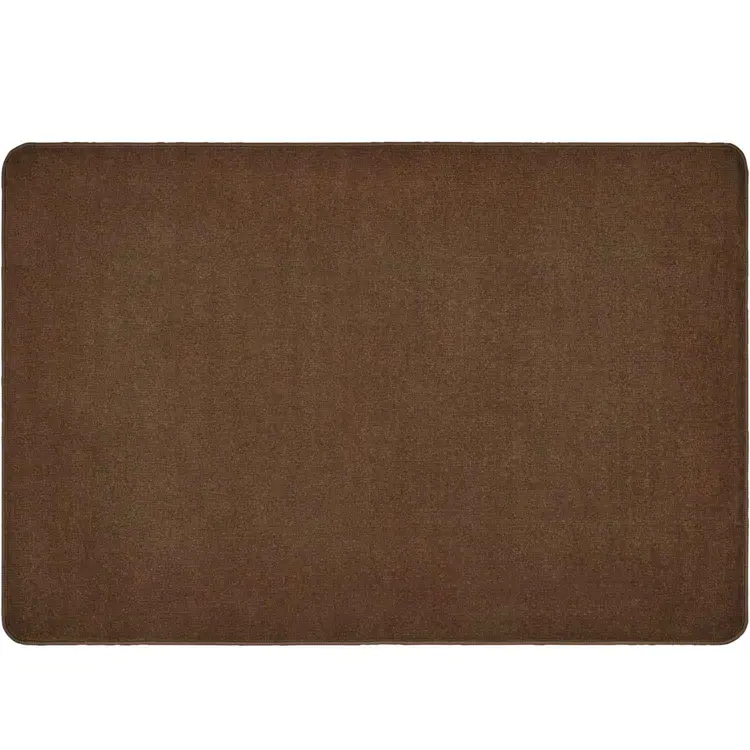 Mt. Shasta Solid Rug, Cocoa, Rectangle 4' x 6'