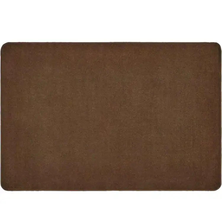 Mt. Shasta Solid Rug, Cocoa, Rectangle 6' x 9'