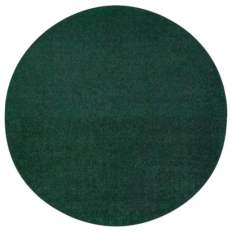 Mt. St. Helens Solid Color Classroom Carpet Collection, Emerald, Round 6'
