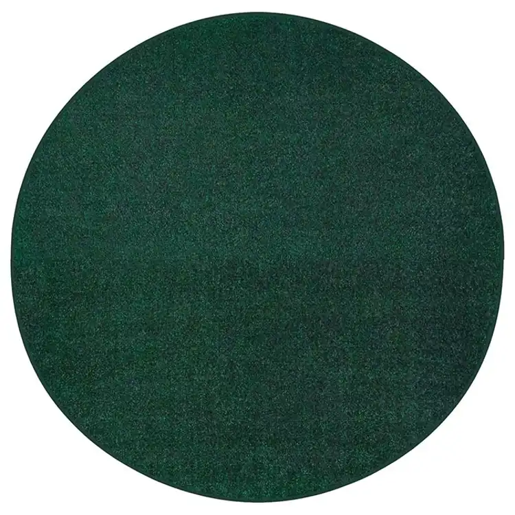Mt. St. Helens Solid Color Classroom Carpet Collection, Emerald, Round 6'