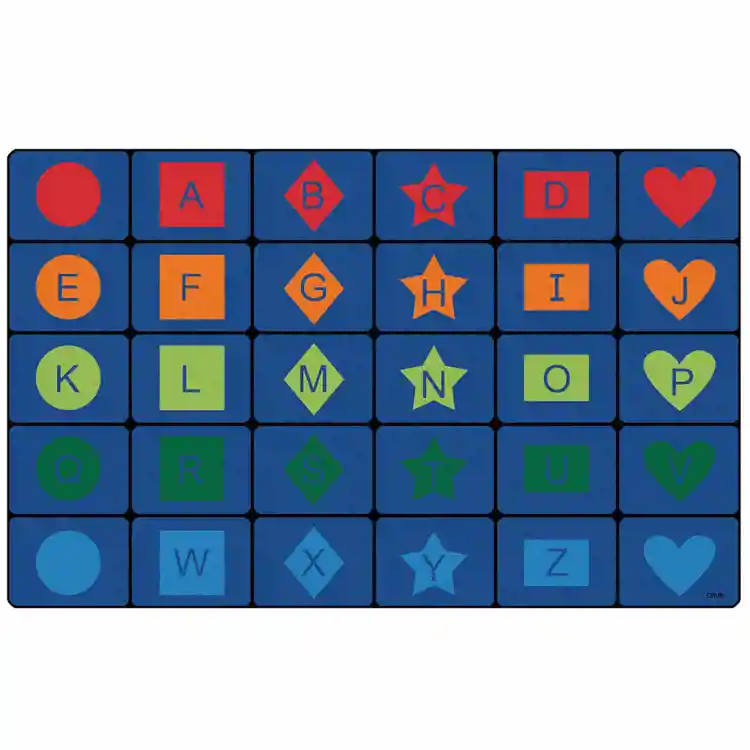 Simple Shapes Seating Classroom Rug